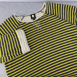 JNY Jones New York‎ Sport Striped Raglan Sleeve Crew Neck Sweatshirt Top Women's